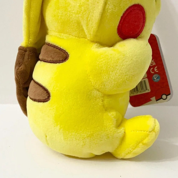 Pokemon Pikachu Plush Winter Holiday Christmas Edition Santa Hat Stars 8 Inch - Picture 14 of 16